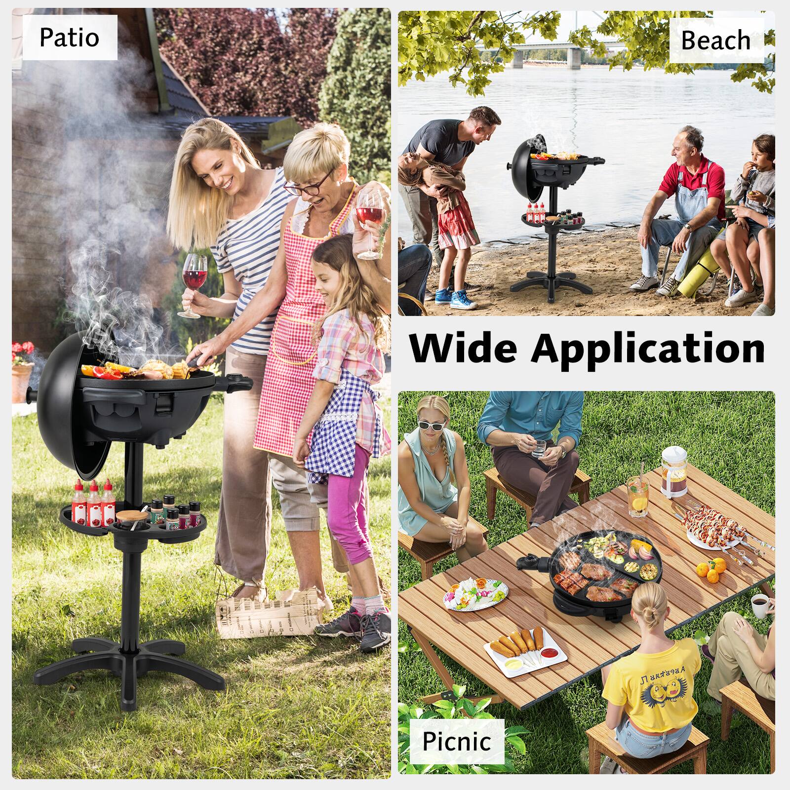 Patio  
Beach  
Wide Application  
Picnic