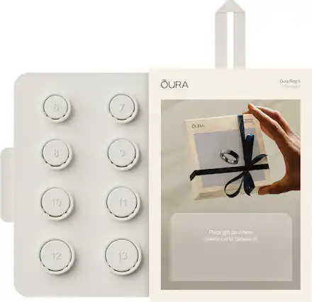 Oura Ring 5 Sizing Kit
6 7 8 9 10 11 12 13
Place gift card here
Insérer carte cadeau ici