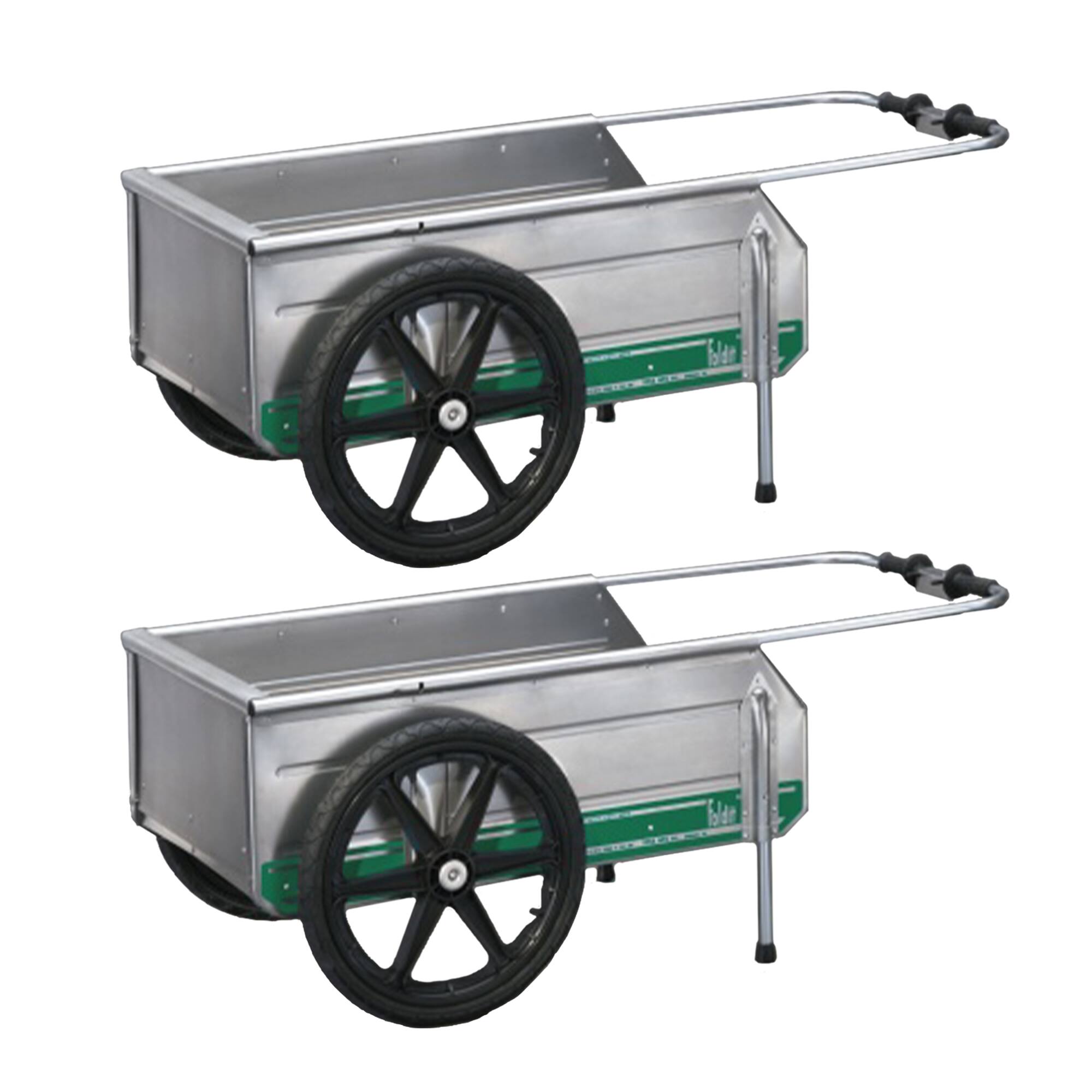 Tipke Manufacturing Company - Foldit Do It All Aluminum Folding Cart, (2 Pack) - Silver