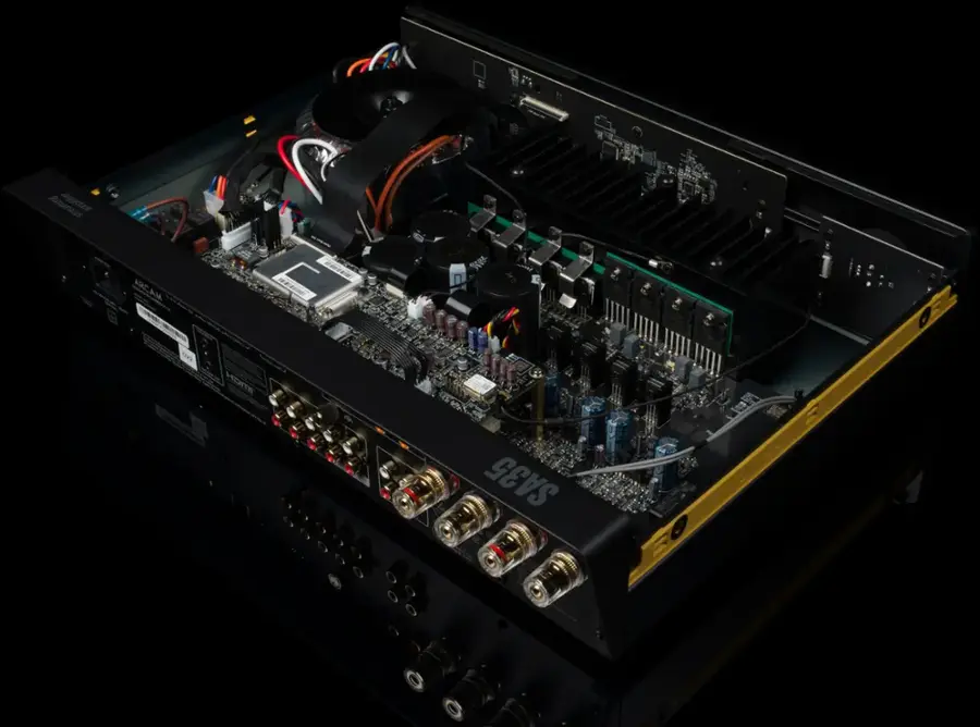 The text on the image reads "Arcam 0 - - B - - A M D CO  Horte T en Ss ~- SA35 O."