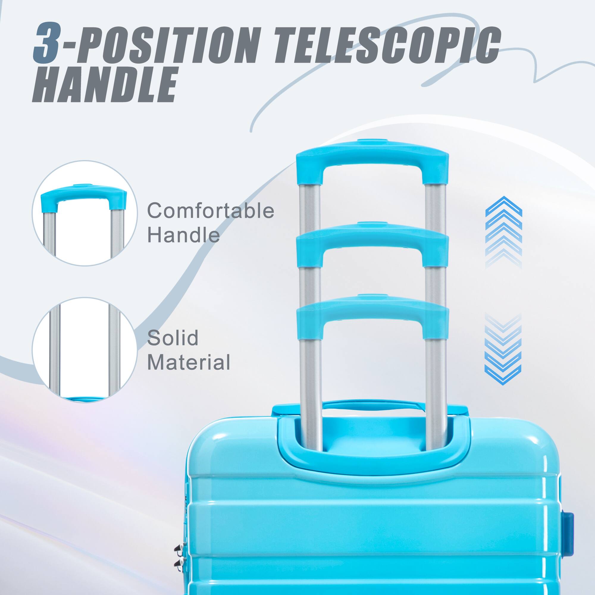 3-Position Telescopic Handle

- Comfortable Handle
- Solid Material