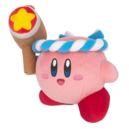 Nintendo - Sanei Boeki KP62 Kirby All Star Collection Hammer By Plush Toy, Size S, Height 5.9 inches (15 cm)