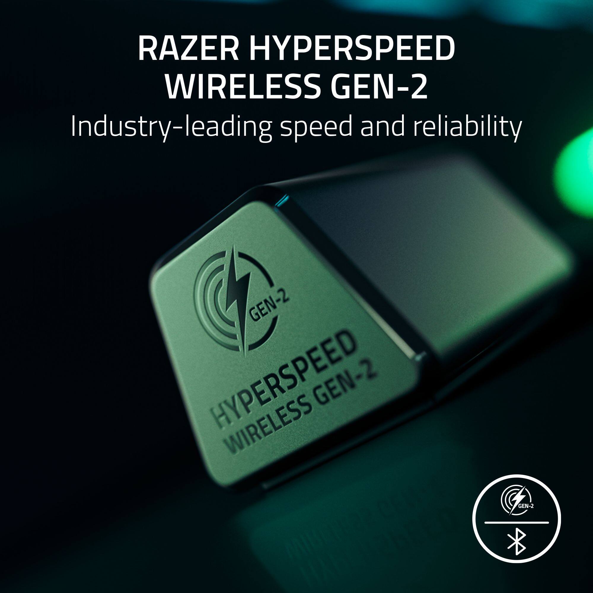 RAZER HYPERSPEED WIRELESS GEN-2 Industry-leading speed and reliability GEN-2 HYPERSPEED WIRELESS GEN-2