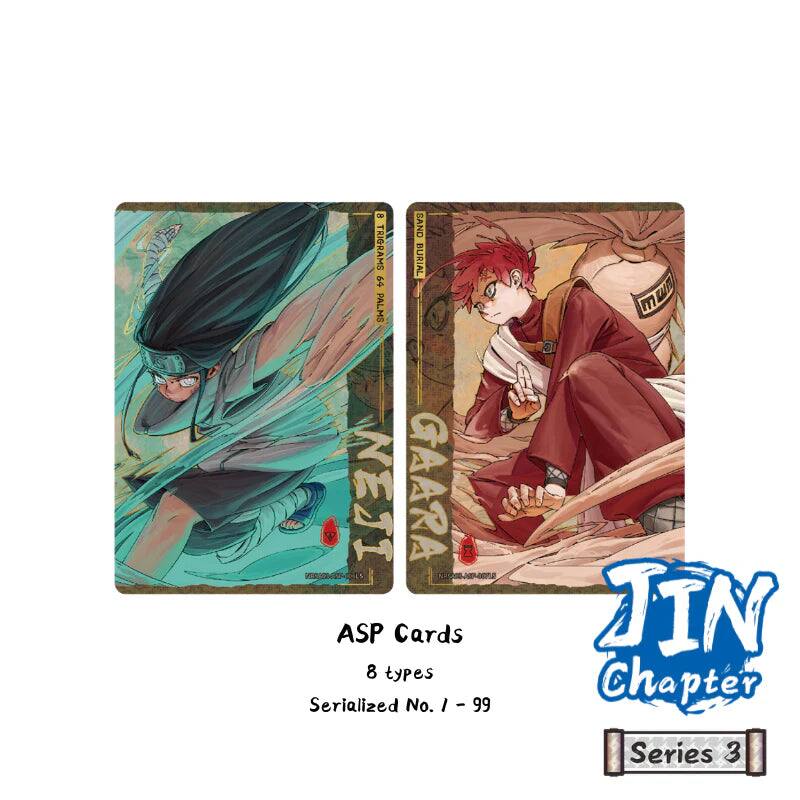- SAND TRIGRAMS BURIAL 2 PALMS IEN GAARA M 7 ASP Cards 8 types Serialized No. 1 - 99
- JIN Chapter Series 3