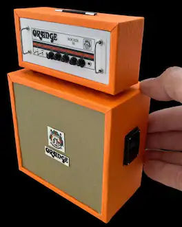 Axe Heaven - Orange ROCKER 30 Miniature Stack Guitar Amplifier Replica Collectible OA-AMP-2 - Collectibles - Multicolor