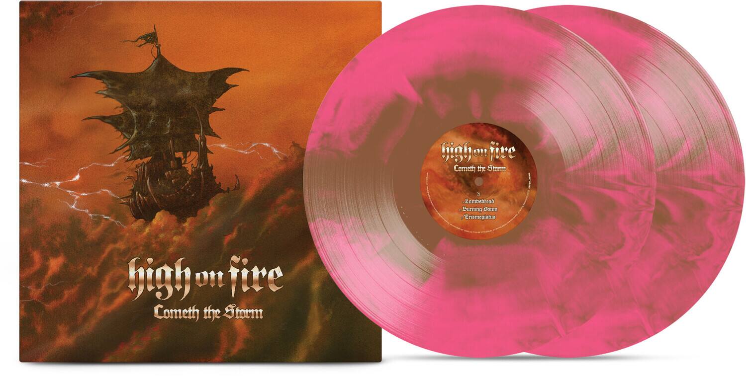 High on Fire - Cometh the Storm - Galaxy: Hot Pink & Brown   - VINYL LP