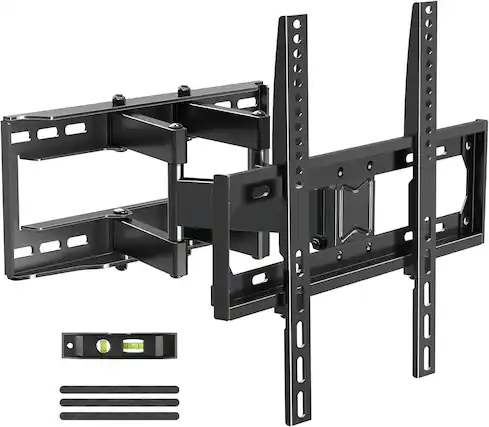 Front. FINEAK - Full Motion TV Mount for Most 26-65 Inch Flat/Curved TVs - Black.