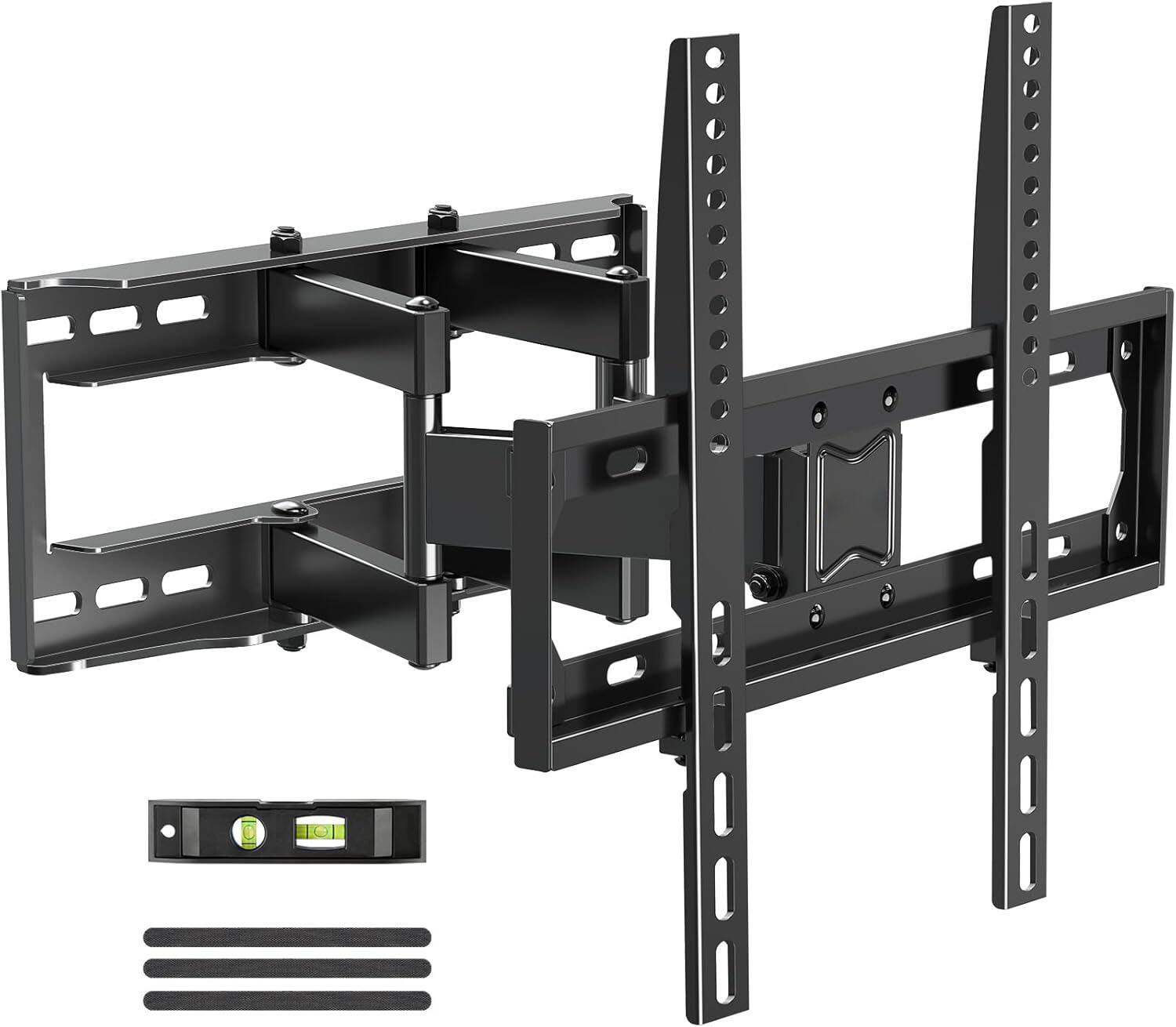 Front. FINEAK - Full Motion TV Mount for Most 26-65 Inch Flat/Curved TVs - Black.