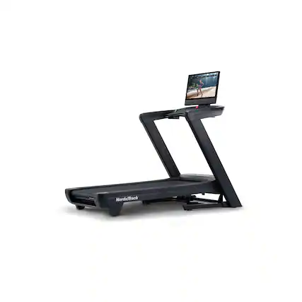 Front. NordicTrack - NordicTrack Commercial 2450 Treadmill with 24" Pivoting Touchscreen - Black.