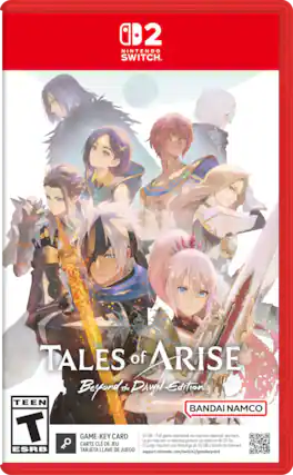 2 NINTENDO SWITCH - TALES of ARISE Beyond The DAWN Edition TEEN BANDAI NAMCO T CARTE GAME-KEY CLÉ DE JEU CARD 55 Le Tuego jeu GB GB- Full requiert requiere game un una tlchargement download descarga via de internet 55 via GB Internet required travs de de 55 see internet. Go. back. ESRB TARJETA LLAVE DE JUEGO support.nintendo.com/switch2/gamekeycard - T (Teen 13+)