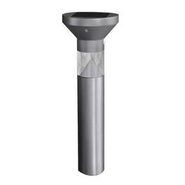 FEIT ELECTRIC - Feit OneSync Brushed Nickel Solar Powered 40 W LED Bollard Light 1 pk