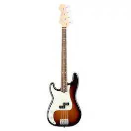 Fender - American Professional Left-Handed Precision Bass Guitar, Rosewood Fingerboard, 3-Color Sunburst