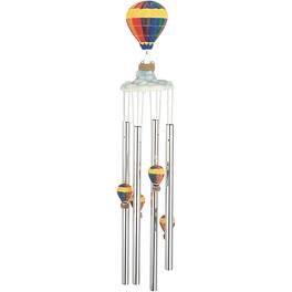 FC Design - 23" Long Air Balloon Round Top Wind Chime Outdoor Patio or Garden Hanging Decoration - Multi-Color