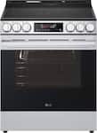 LG - 6.3 Cu. Ft. Slide-In Electric True Convection Smart Range with Air Fry and Flex Control Knobs - Stainless Steel