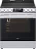 LG - 30-in Wide 6.3 Cu. Ft. Slide-In Electric True Convection Smart Range with 5 Elements, Air Fry and Flex Control Knobs - Stainless Steel
