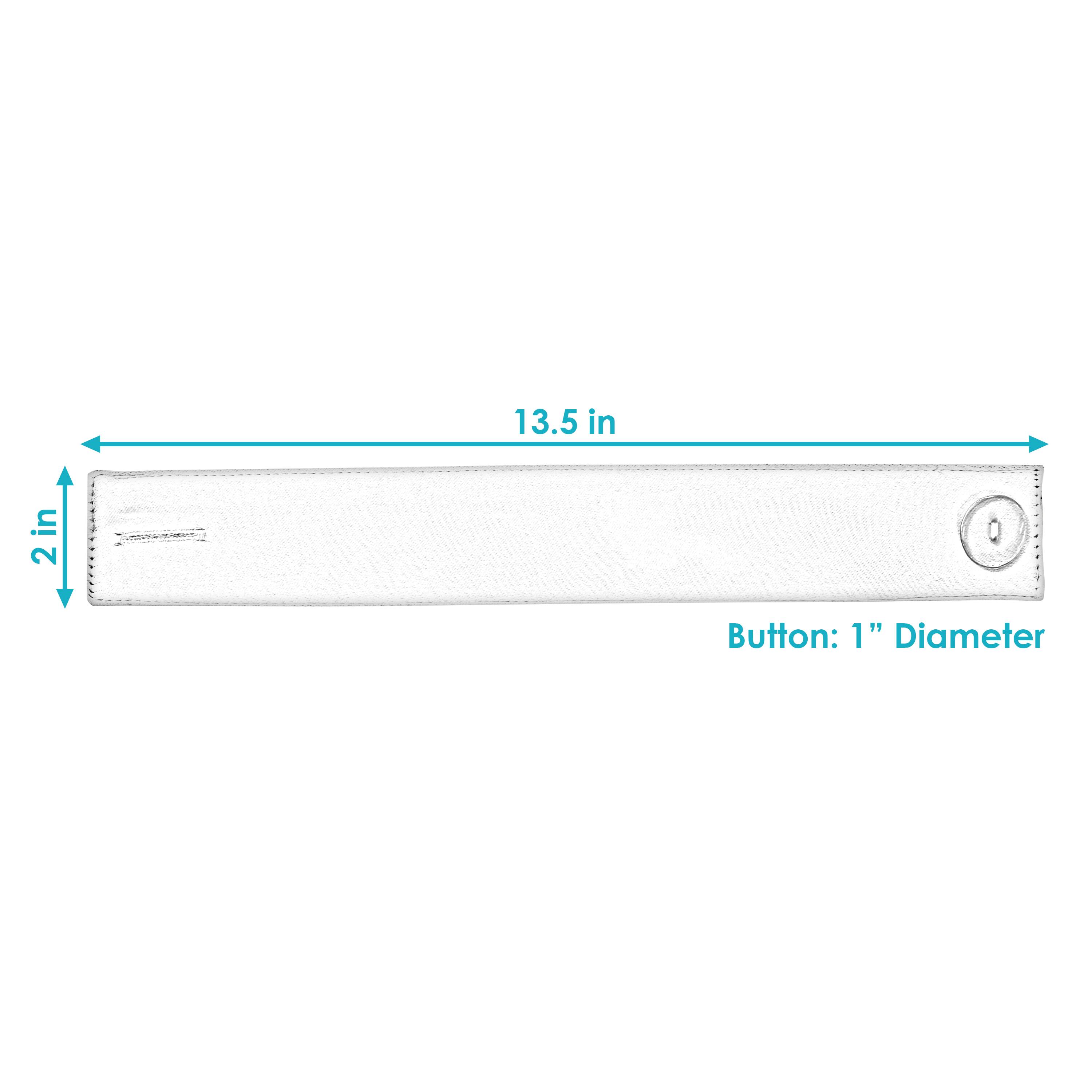 13.5 in  
2 in  
Button: 1" Diameter