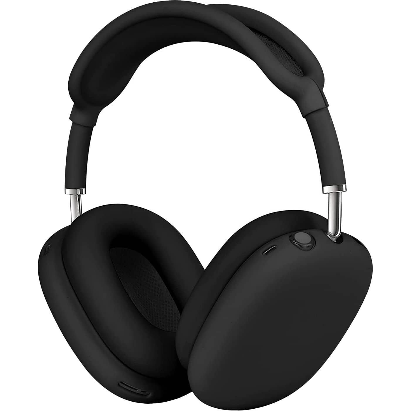 Left. SaharaCase - Silicone Combo Kit Case for Apple AirPods Max Headphones - Black.