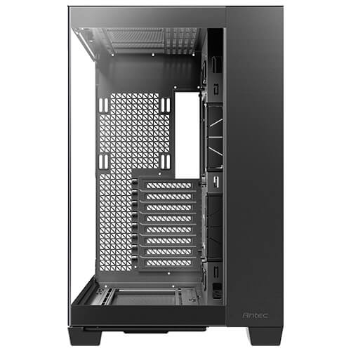 Back. Antec - Antec C8, RTX 40 Compatible, Dual-Chamber, Toolless, Type-C, 360mm Radiator, Tempered Glass, Full-Tower E-ATX Case - Black.