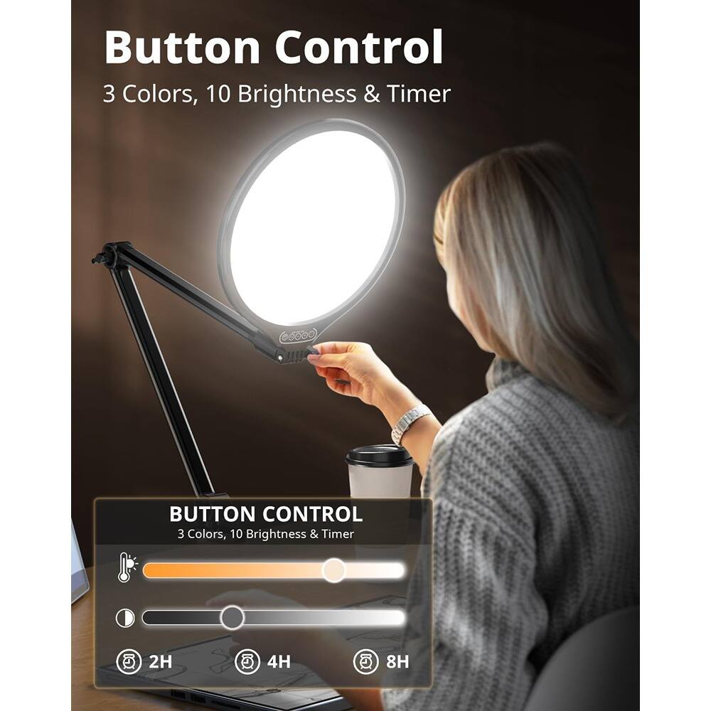 Button Control  
3 Colors, 10 Brightness & Timer  

BUTTON CONTROL  
3 Colors, 10 Brightness & Timer  
2H 4H 8H