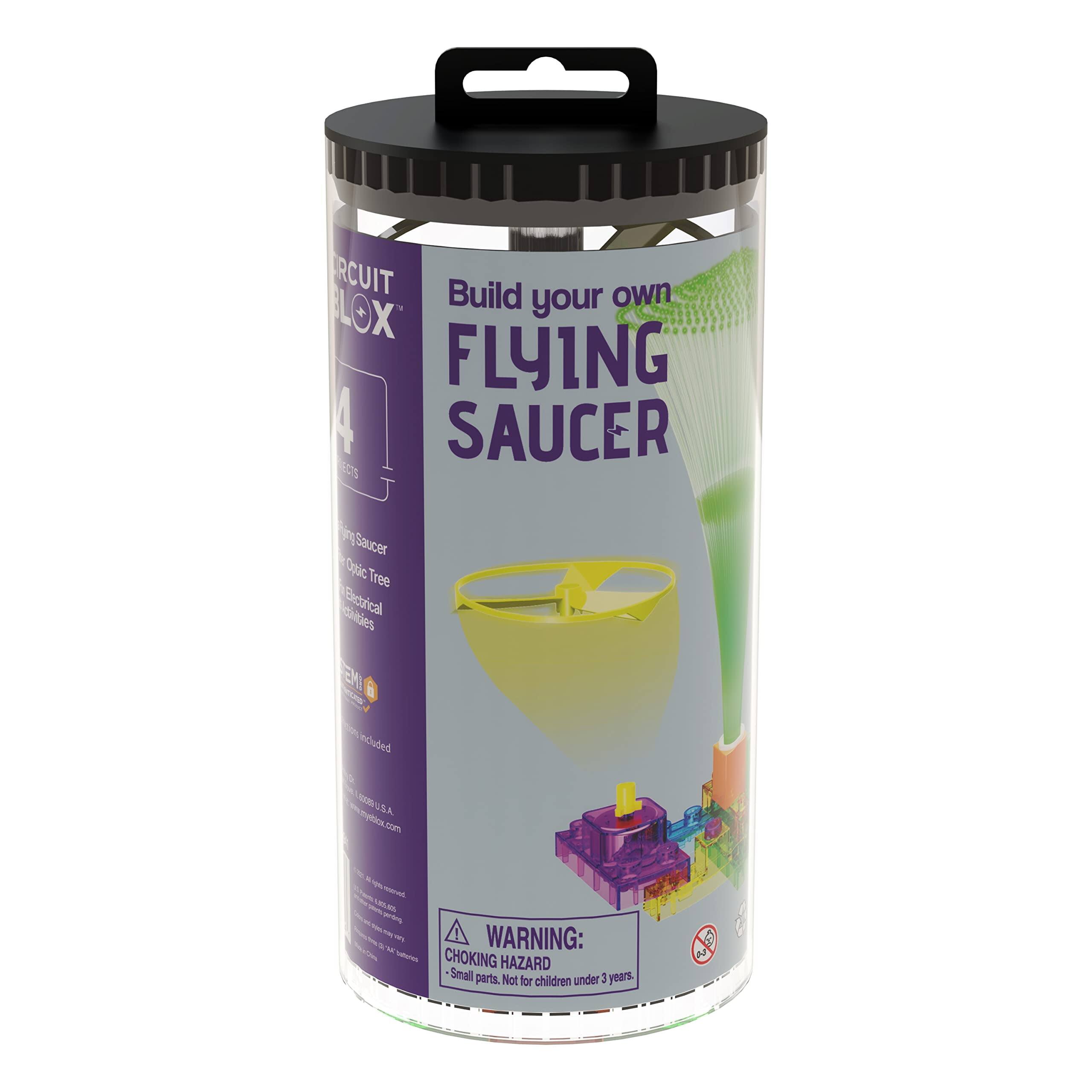 Build your own  
FLYING SAUCER  

Circuit Blox  
Electronic Tree  
Electrical EMI Shielding  

WARNING:  
CHOKING HAZARD  
Small parts. Not for children under 3 years.