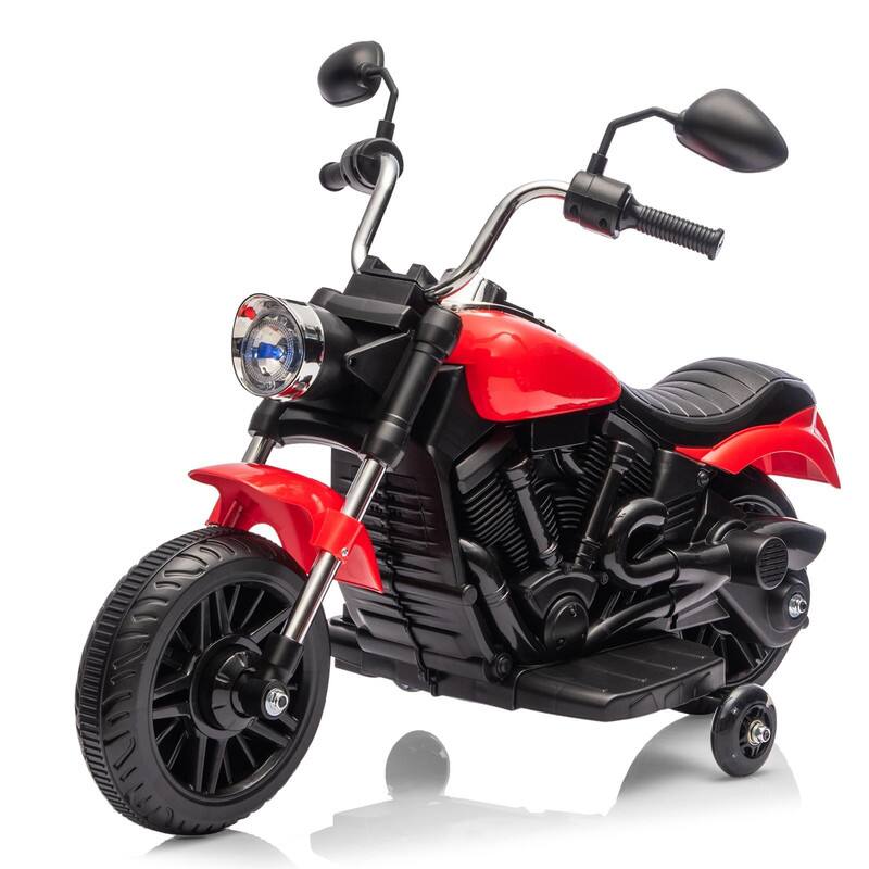 Front. GARVEE - Kids Motorcycle, 12V Battery Powered Electric Motorcycle, 3-Wheel Ride On Motorcycle w/Training Wheels.