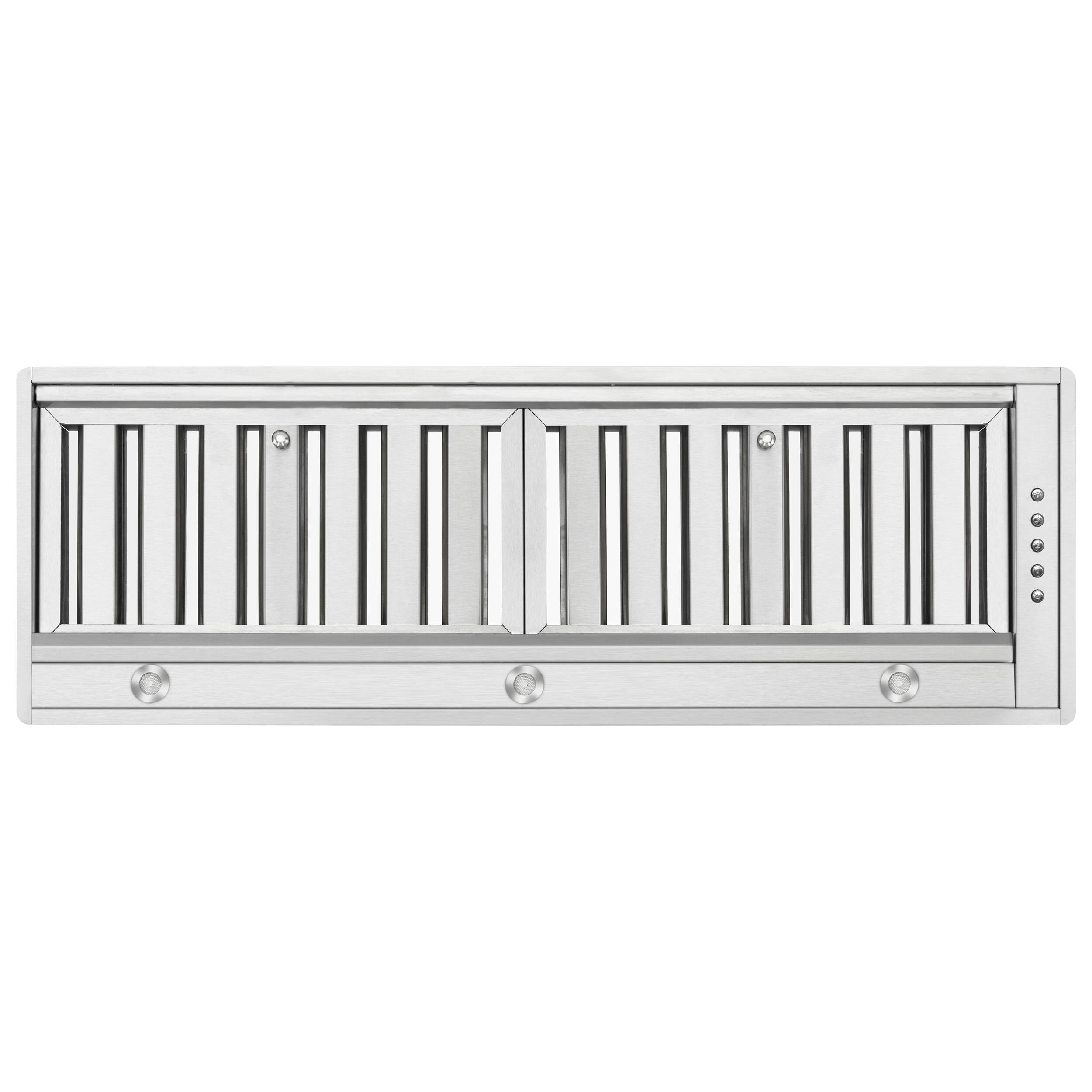 Alt View 4. Forno Appliances - Frassanito 36" Recessed Range Hood - Stainless steel.