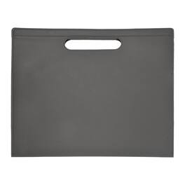 Unique Bargains - Leather Folder, 13.3x12.6" Magnetic Leather Document Holder PU Pouch Bag Portfolio Organizer Waterproof for Travel - Gray