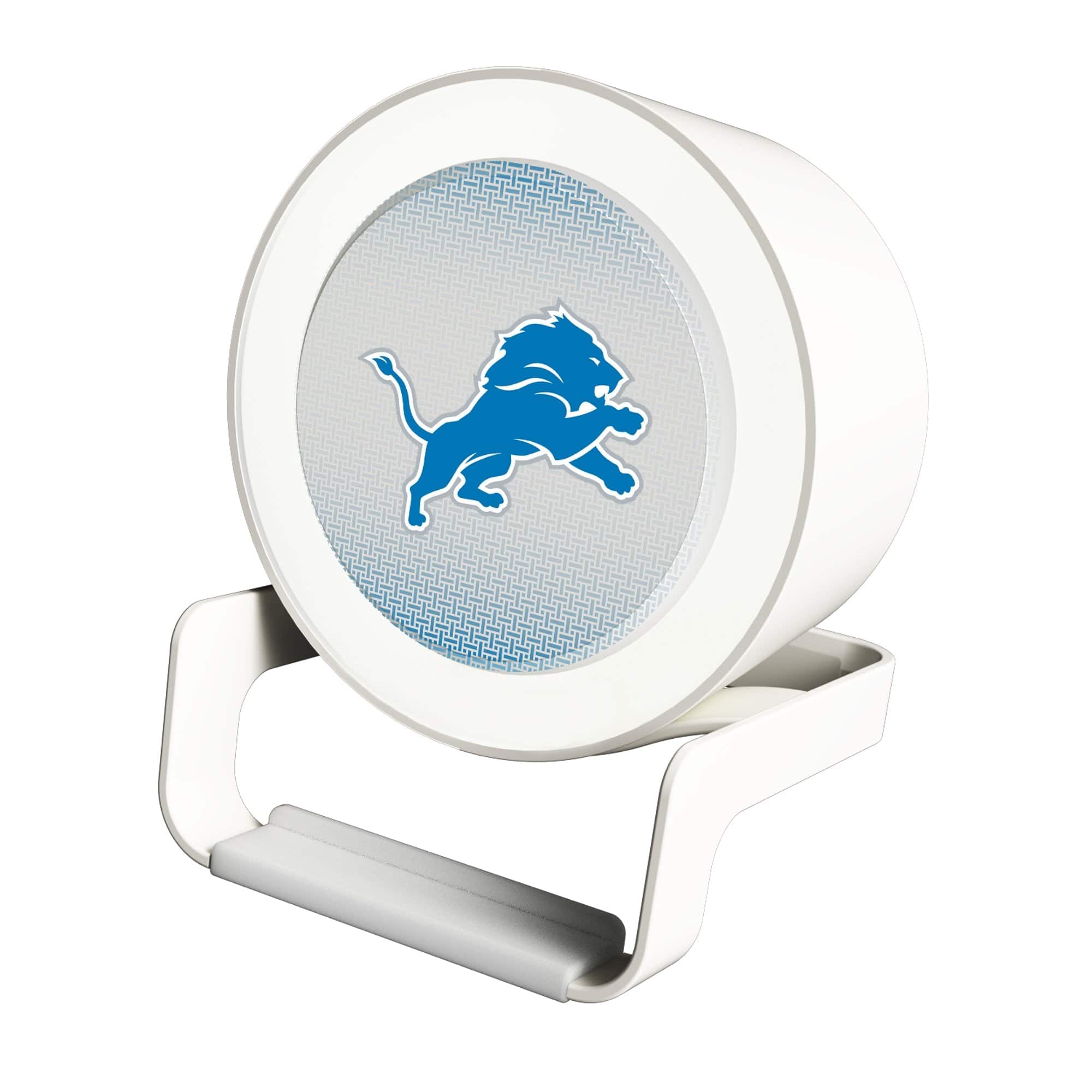 Keyscaper - Detroit Lions Linen Print Nightlight Charger & Bluetooth Speaker - White