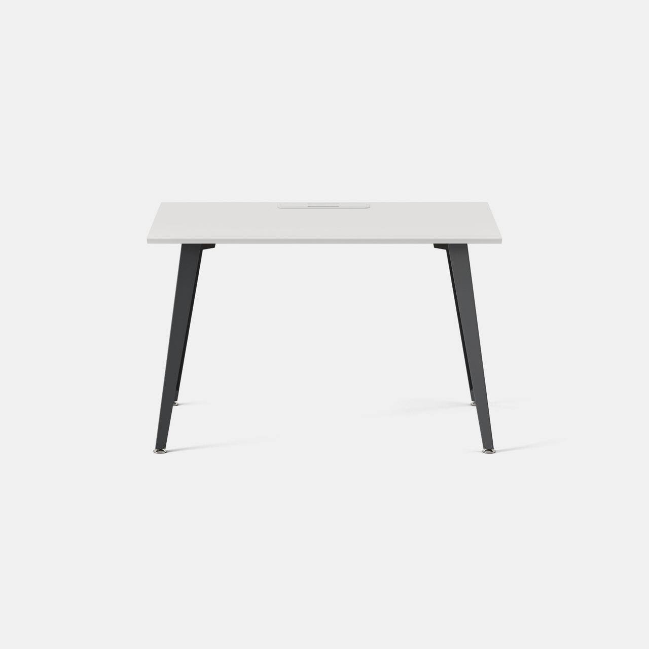 Angle. Branch Furniture - Branch 48" Office Desk – Modern Design, Spacious Work Surface, Durable Build, Integrated Cable Management - White.