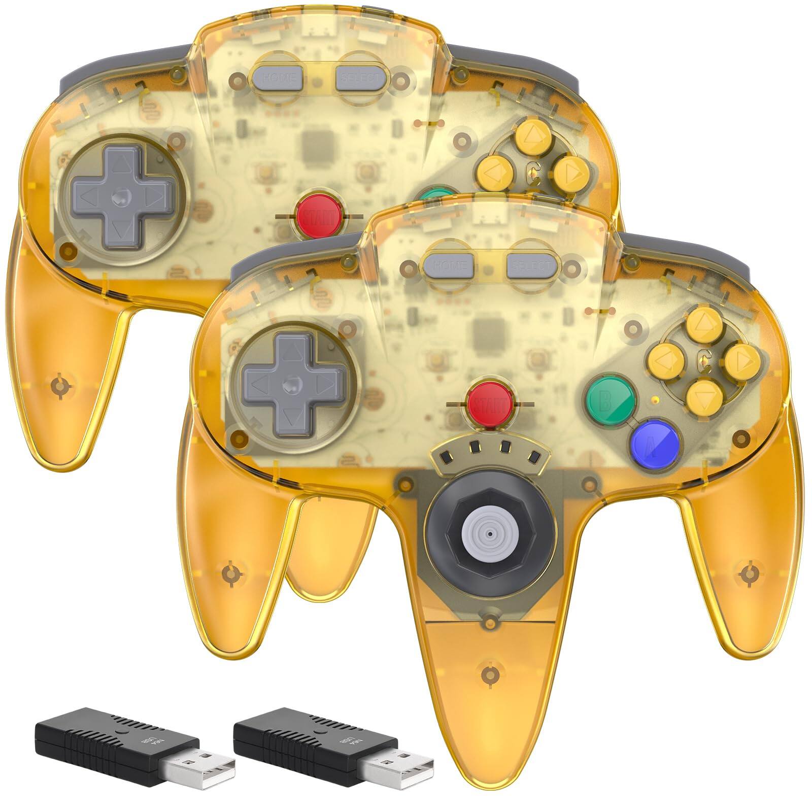 USB Switch Clear Yellow 2 Pack