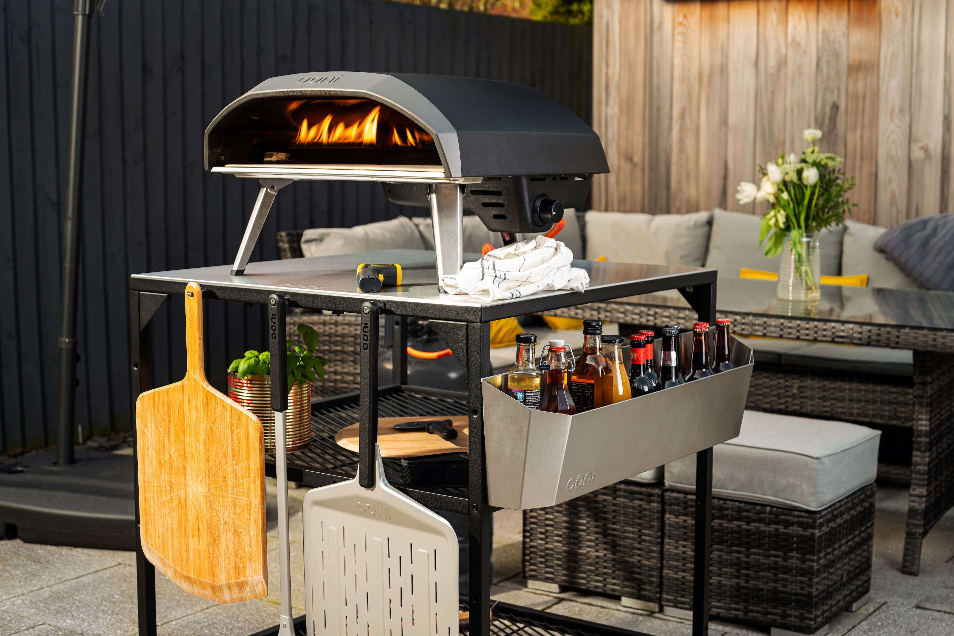 Alt View 22. Ooni - Utility Box for Ooni Modular Table (Large) - Silver.