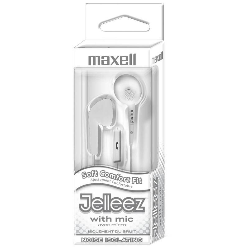 maxell maxell maxell Soft Comfort Ajustement Fit Confortable mic Jelleez Jelleez with avec micro mic with ISOLEMENT DU BRUIT NOISE ISOLATING
