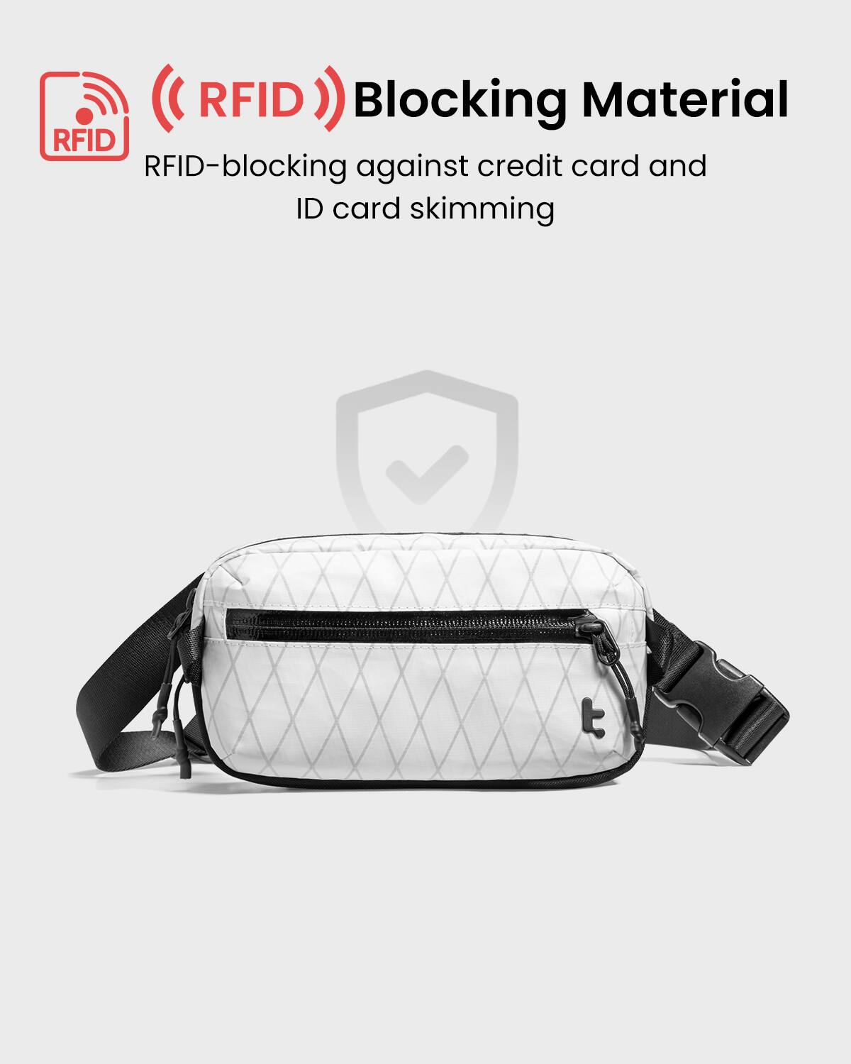 RFID Blocking Material: RFID-blocking against credit card and ID card skimming.