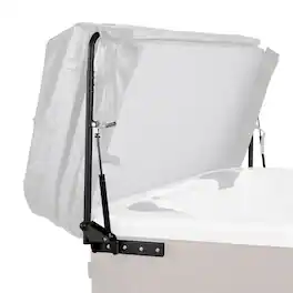 VEVOR - Hydraulic Hot Tub Cover Lift, Spa Cover Lift, Adjustable Width from 69 in to 96.5 in, Mounts on Both Top Sides - Black