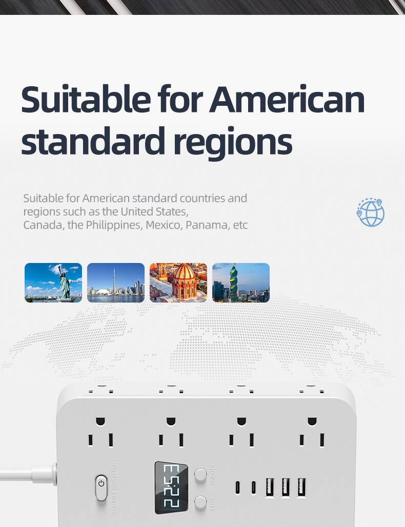 Suitable for American standard regions

Suitable for American standard countries and regions such as the United States, Canada, the Philippines, Mexico, Panama, etc.

Protection: Overload E522 minuto timer