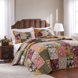 Greenland Home Fashions - Greenland Home Fashion Antique Chic Bedspread Set - 2 - Piece - Twin 68x86" - Multi