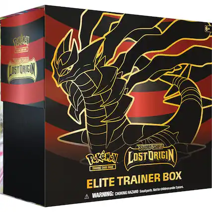 Pokémon Trading Card Game
Sword & Shield
Lost Origin
Elite Trainer Box
6+
WARNING: CHOKING HAZARD Small parts. Not for children under 3 years.