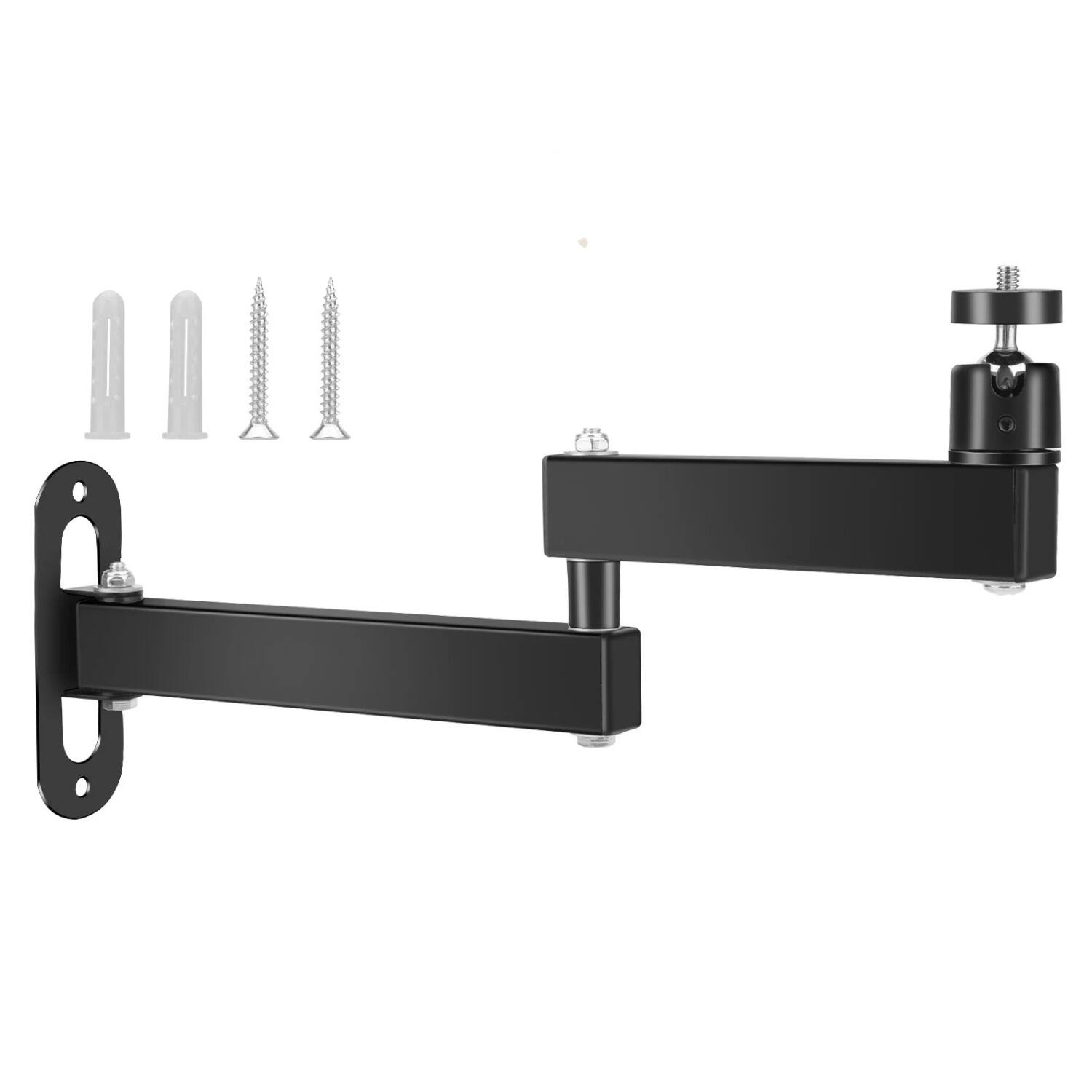 Home Collection - Foldable Projector Wall Ceiling Mount Adjustable Aluminum Bracket - Black