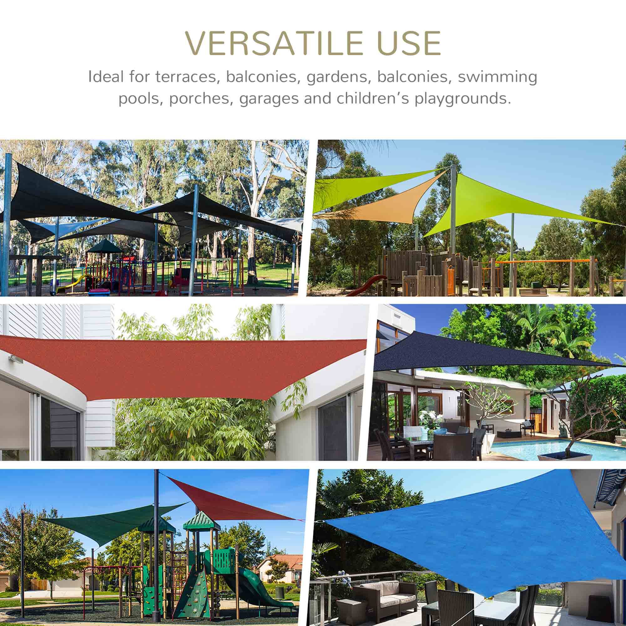 VERSATILE USE  
Ideal for terraces, balconies, gardens, swimming pools, porches, garages, and children's playgrounds.