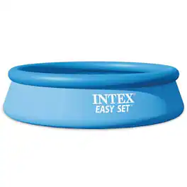 Intex - 28120EH Easy Set Inflatable Swimming Pool: 10ft x 30in – Puncture-Resistant Material – Quick Inflation – 1018 Gall