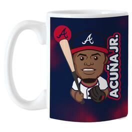 Logo Brands - Ronald Acu-a Jr. Atlanta Braves 15oz. Player Caricature Mug - Multicolor