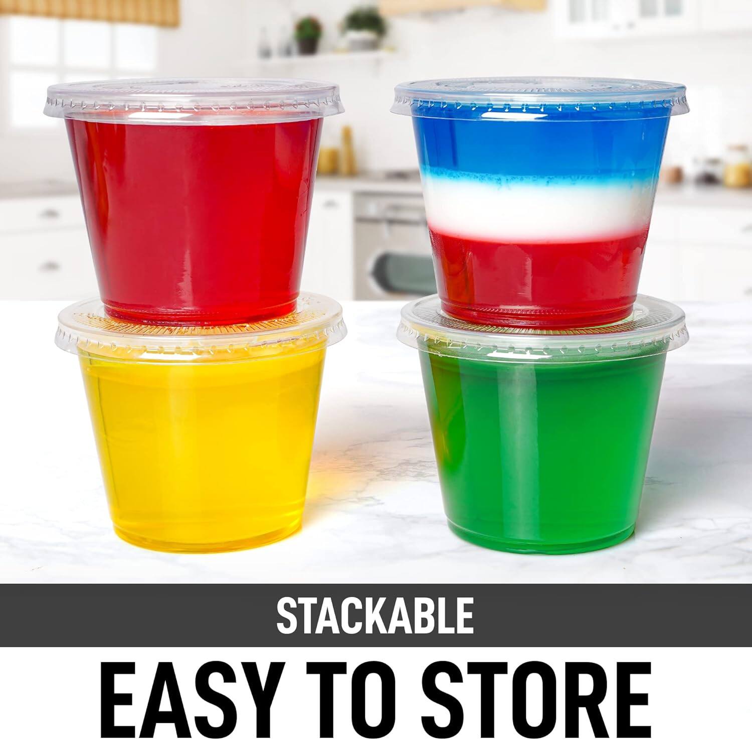 STACKABLE  
EASY TO STORE