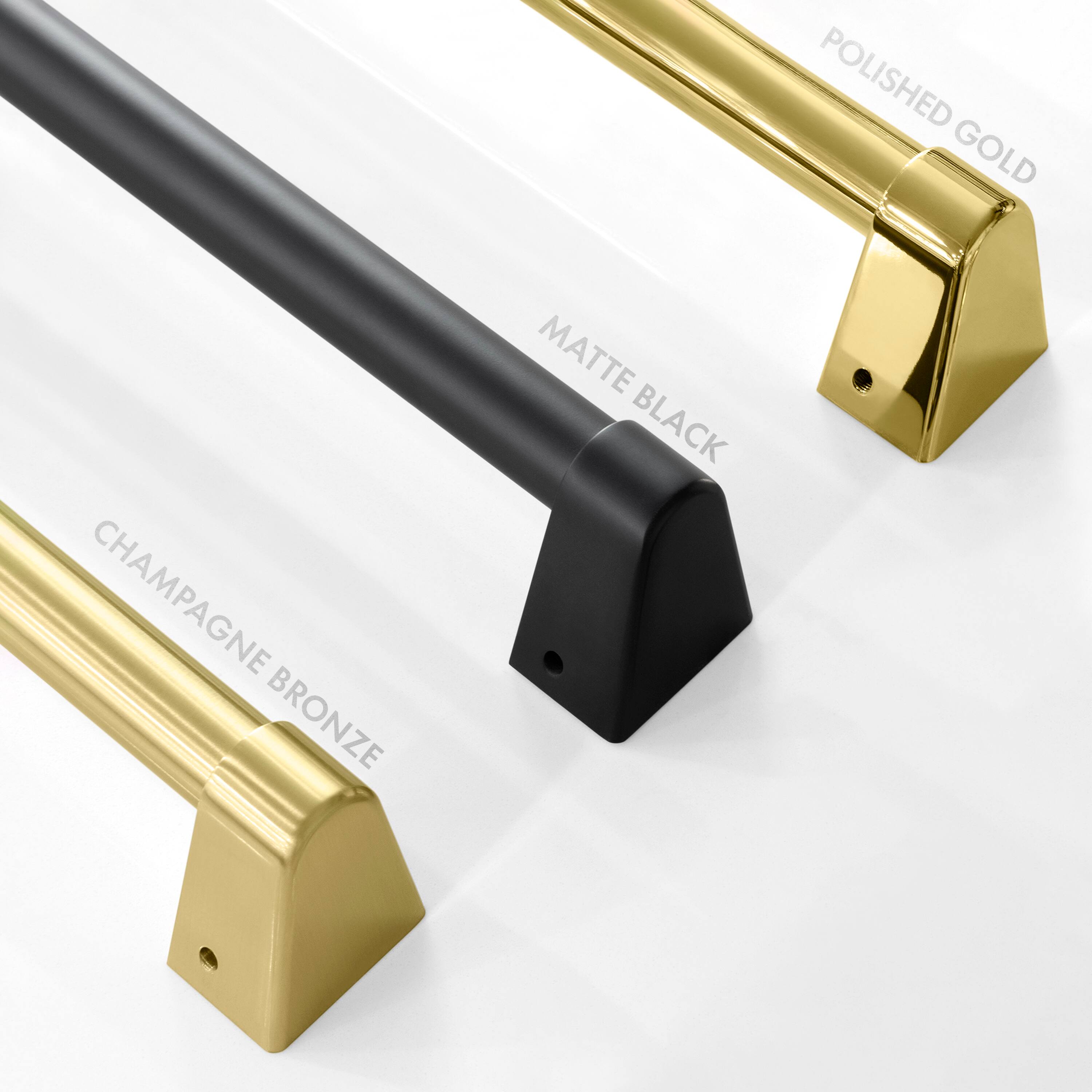 POLISHED GOLD  
CHAMPAGNE BRONZE  
MATTE BLACK