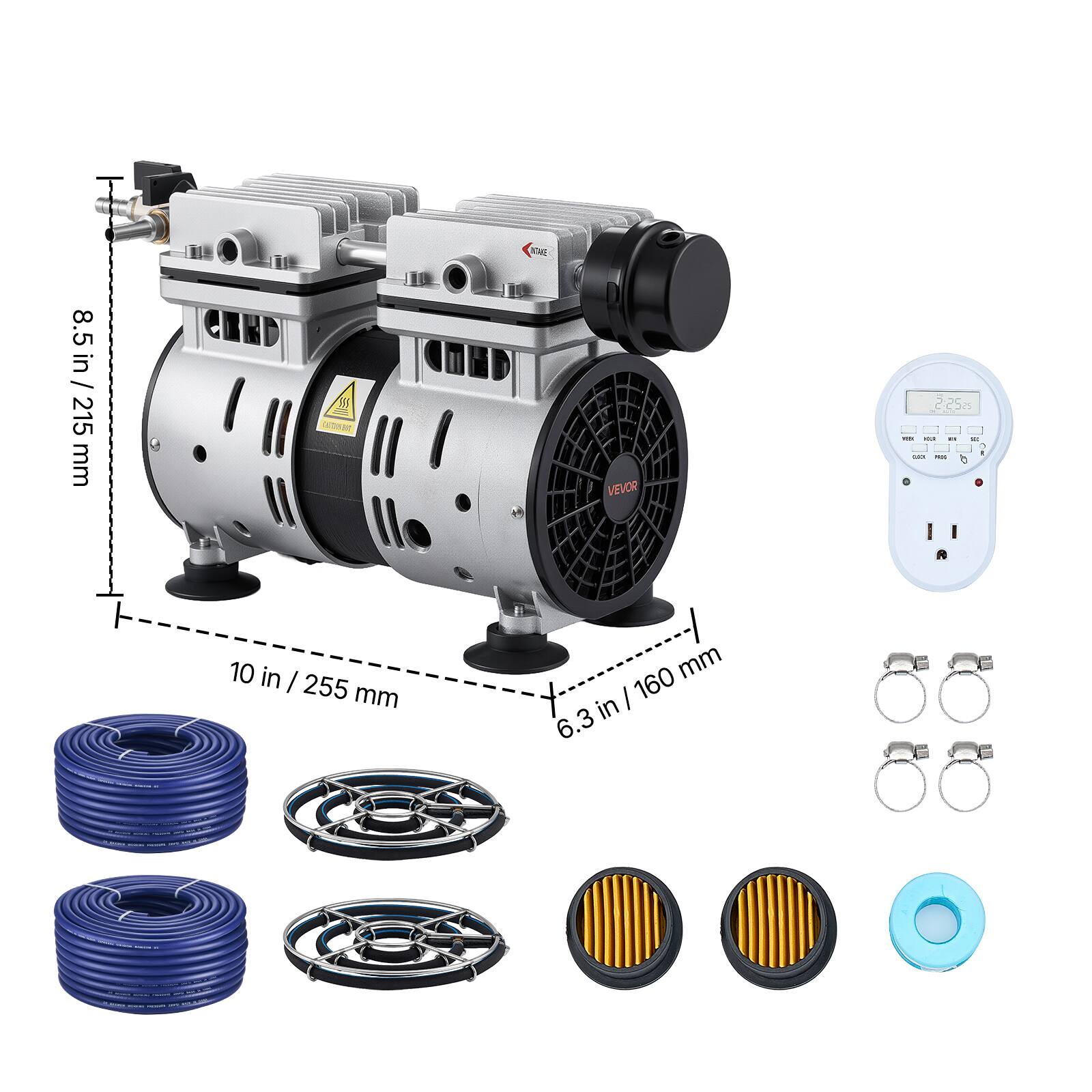 NOME  
8.5 in / 215 mm  
VEVOR  
2:25 - HOLO = 1 - MOC  
10 in / 255 mm  
160 mm / 6.3 in  
THE -