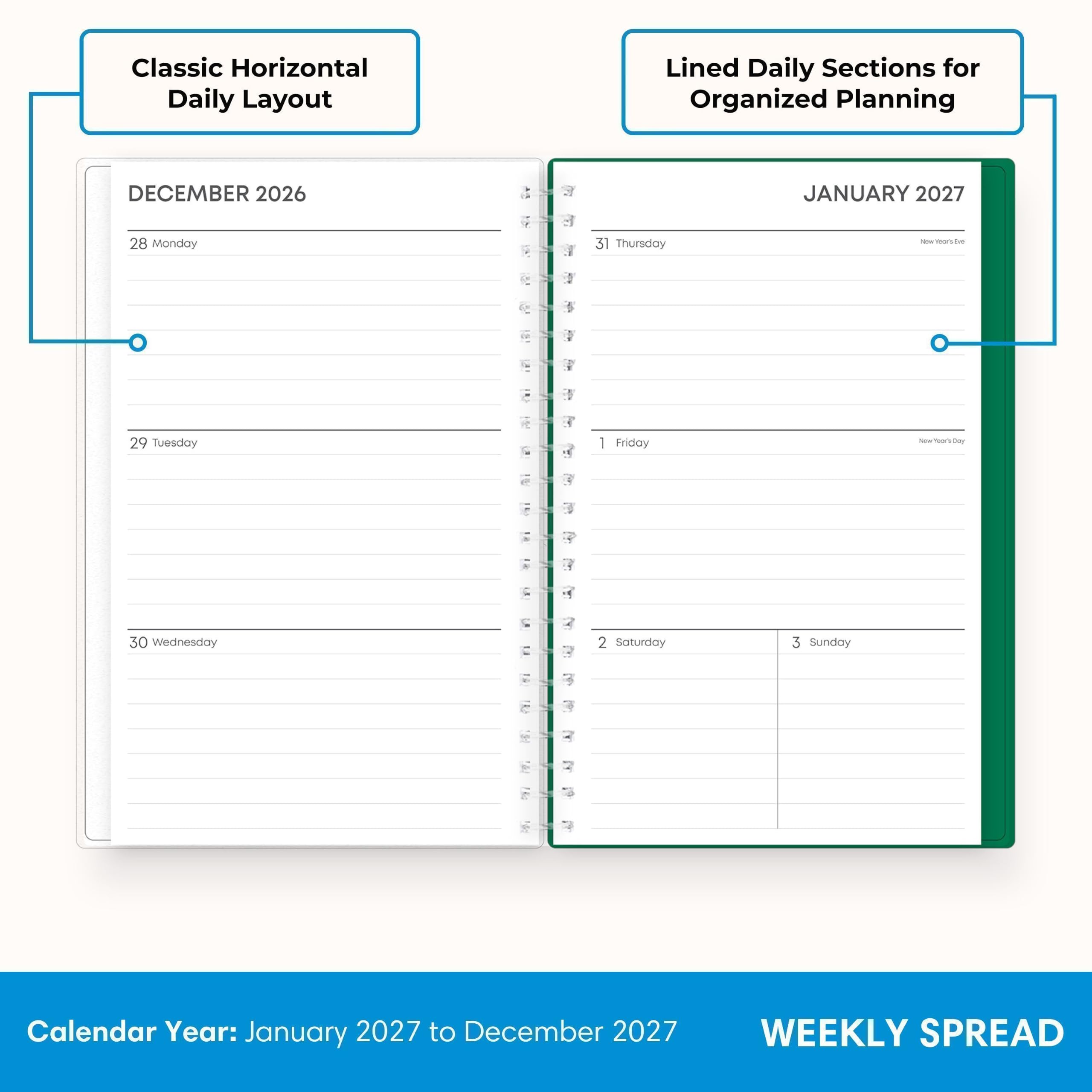 Blue Sky 2027 Weekly & Monthly Planner Calendar, 5