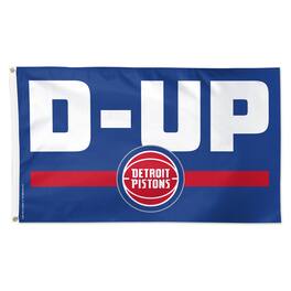 WinCraft - Detroit Pistons 3' x 5' Single-Sided Deluxe Team Slogan Flag - Multicolor