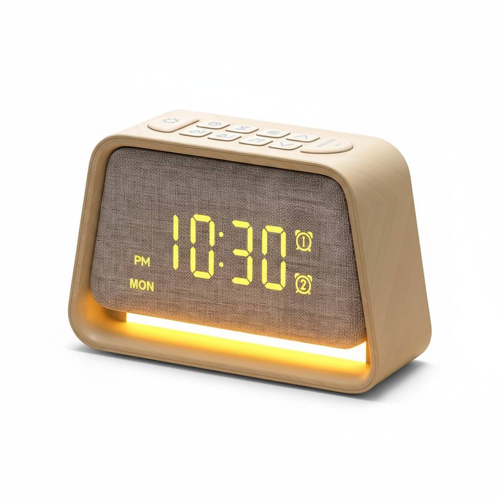 Dazzed Corner - Alarm Clock White Noise Sound Machine, Dual Alarm - Wooden price history on PriceWatchPro
