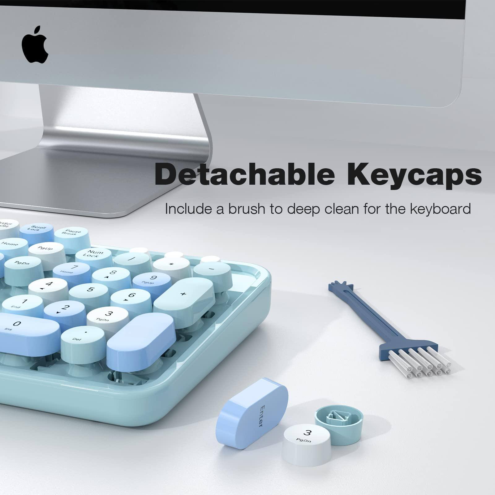 Detachable Keycaps  
Include a brush to deep clean for the keyboard