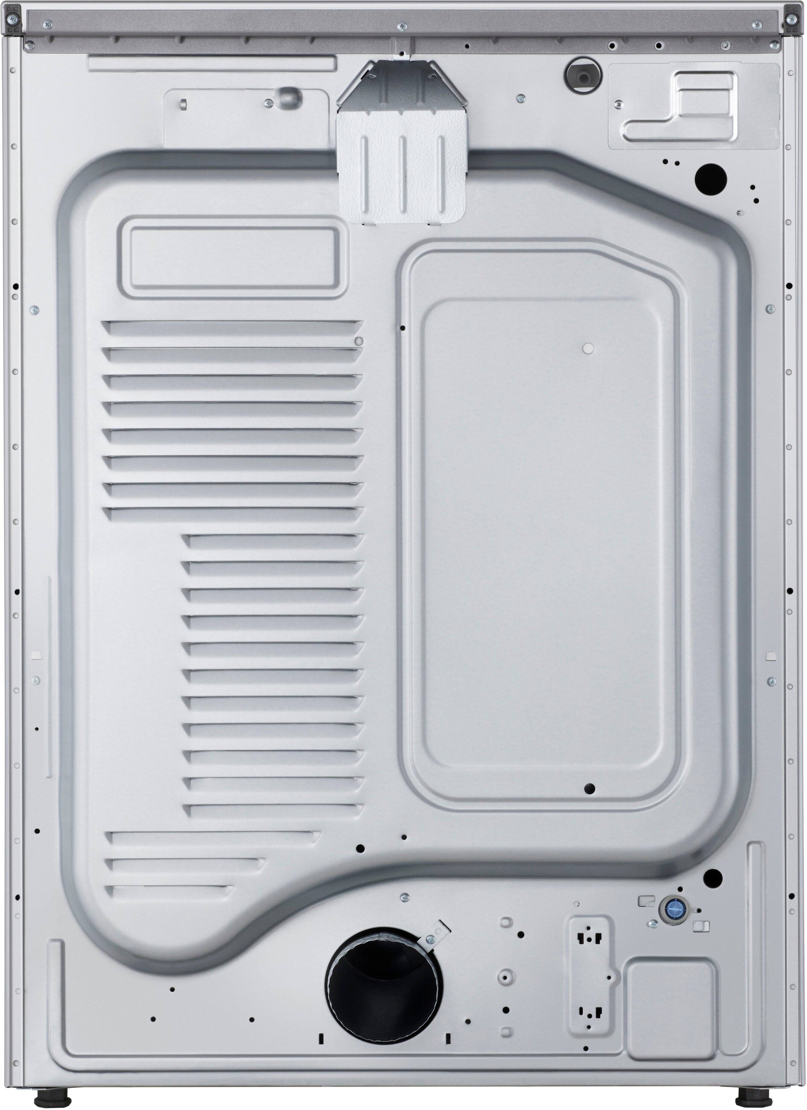 Alt View 11. LG - LG SIGNATURE 9.0 Cu. Ft. Stackable Smart Electric Dryer with Steam and AI Sensor Dry - Brushed Platinum Steel.