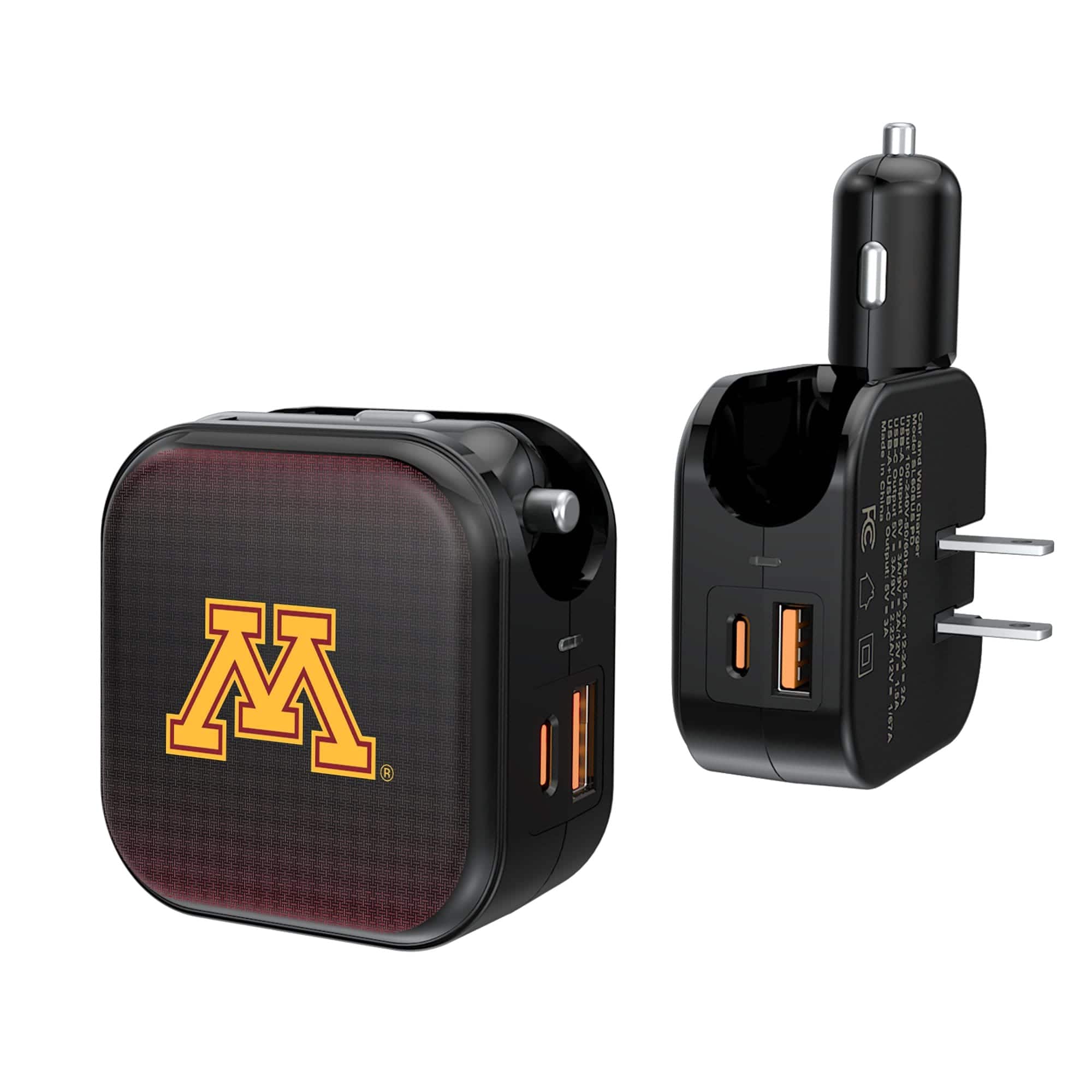 Keyscaper - Minnesota Golden Gophers 2-in-1 USB A/C Charger - Black price history on PriceWatchPro